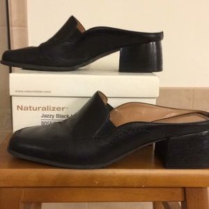Black Naturalizer Mules 8.5